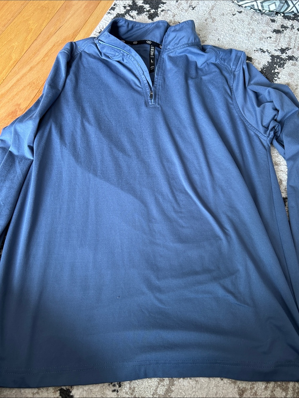 Men's Blue Quarter-Zip Performance Pullover